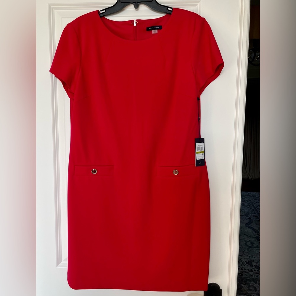 NWT Tommy Hilfiger red dress size 14